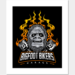 bigfoot bikers Posters and Art